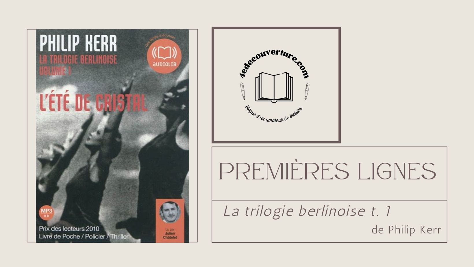 Premières lignes : La trilogie berlinoise t.1 – 4e de couverture